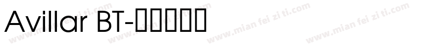 Avillar BT字体转换
